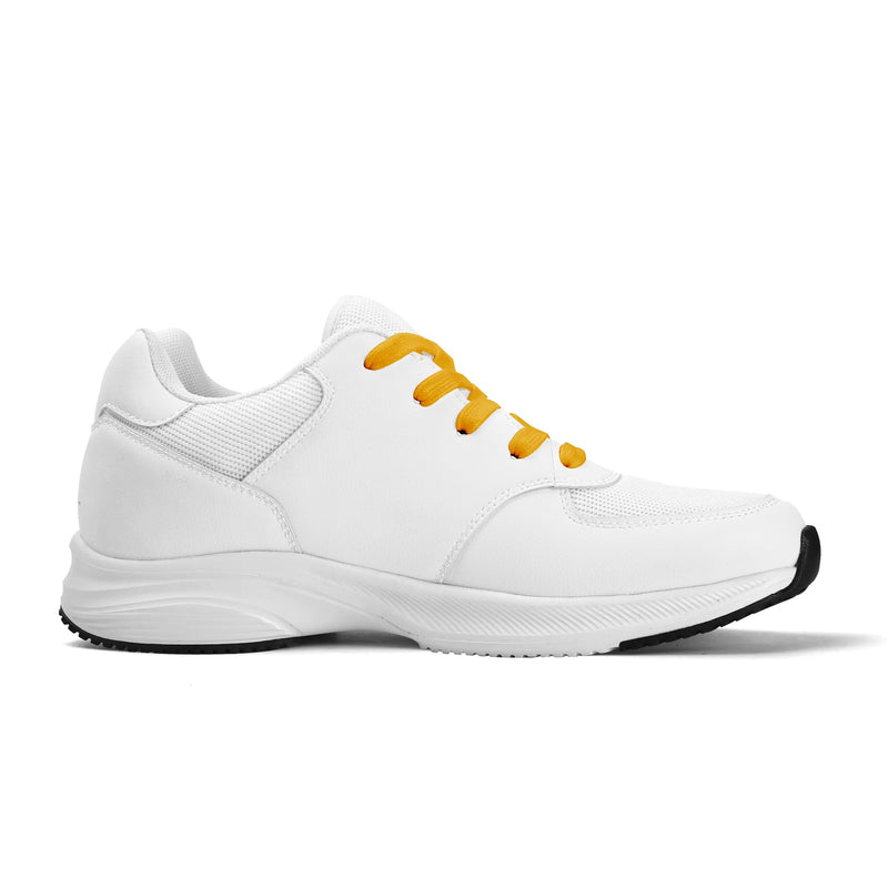 Low Top Mesh and PU Platform Athletic Shoes