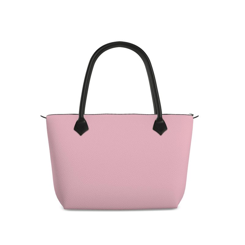 Hand Made Zip Top Handbag Blush Pink