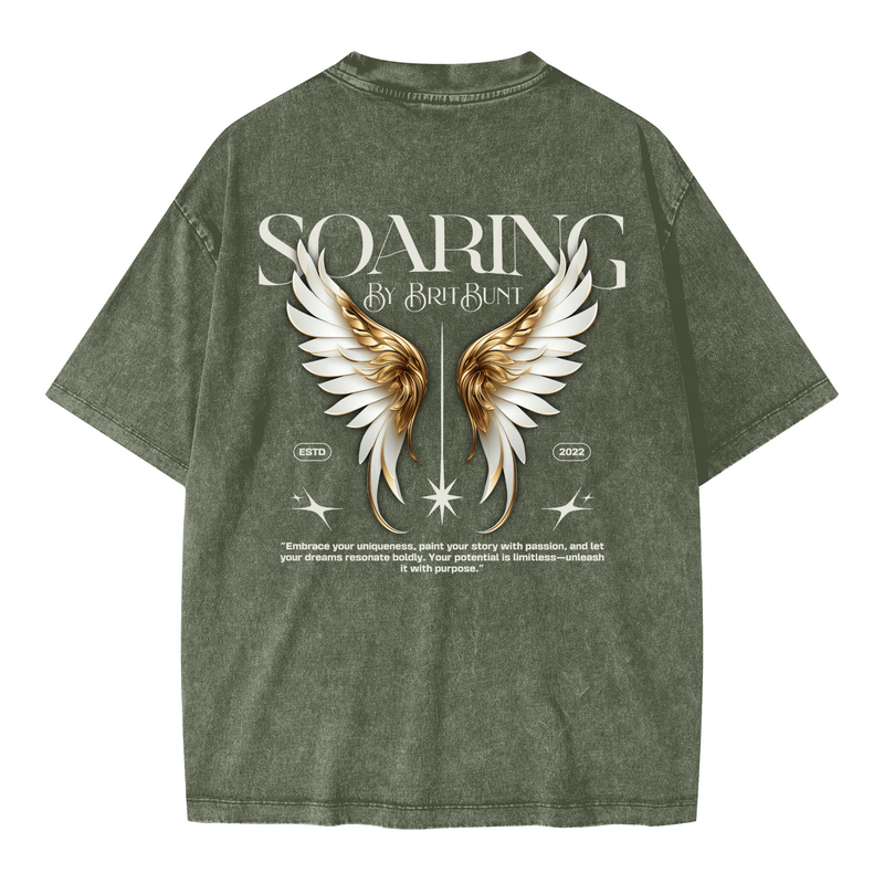 Soaring Oversized Snow Wash T-shirt