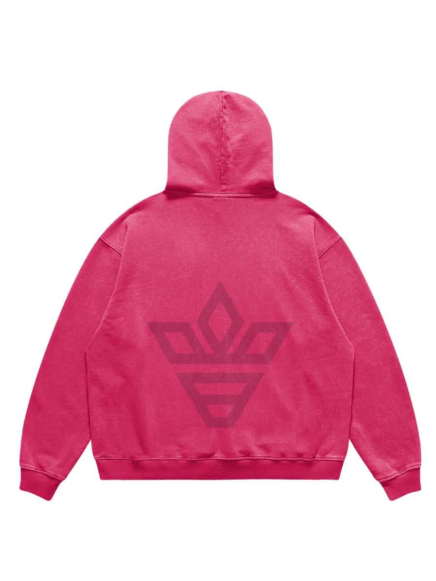 BRITBUNT ICONIC DARK PINK HOODIE