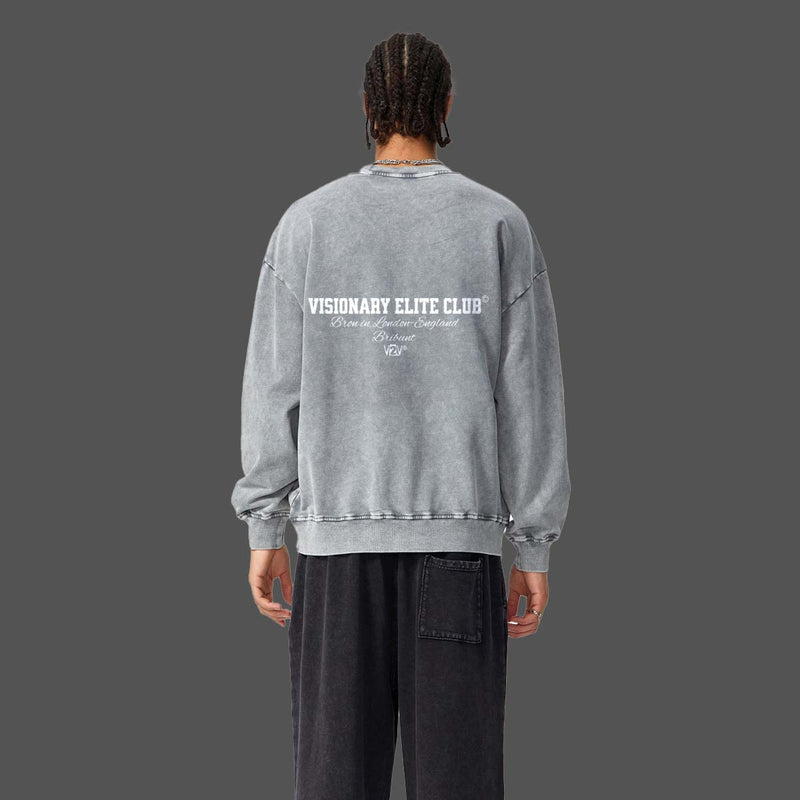 VV BRITBUNT®Acid Wash Oversize Sweatshirt