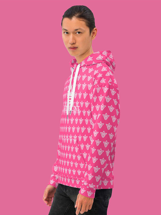 Allover Print logo Unisex Hoodie