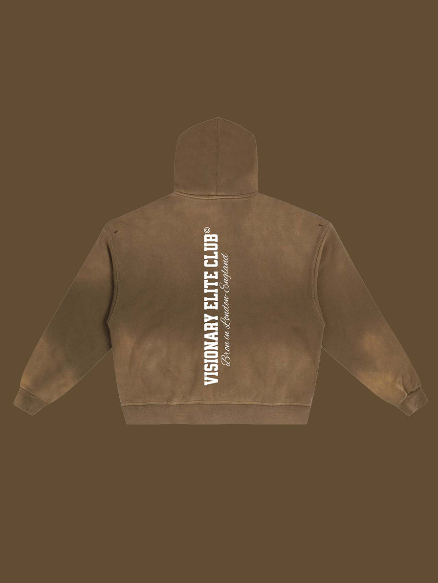 Aesthetic Pure Cotton Hand-Frayed Hoodie