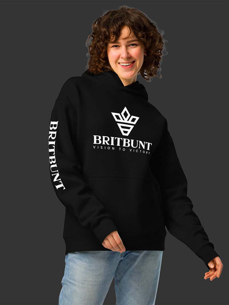 Sleeve logo oversized hoodie