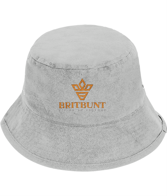 Britbunt Golden logo Embroidered Bucket Hat