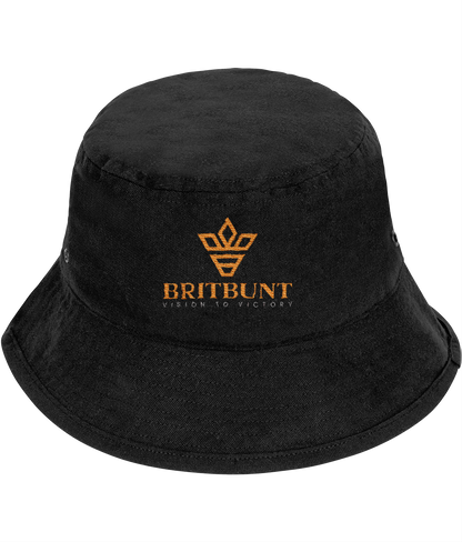 Britbunt Golden logo Embroidered Bucket Hat