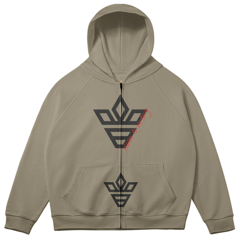 v2v Black Icoinc Full Zip Hoodie