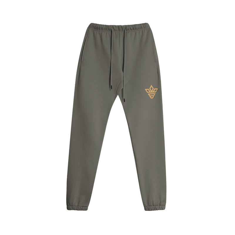 Fleece-Lined Cotton Sweatpants