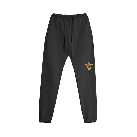 Fleece-Lined Cotton Sweatpants