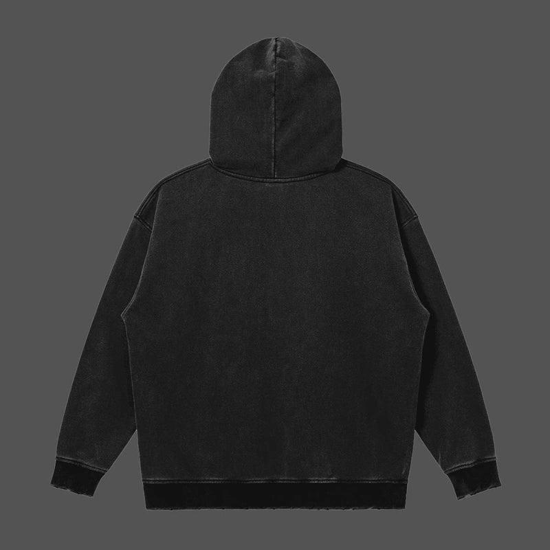 Washed and distressed Essentials hoodie