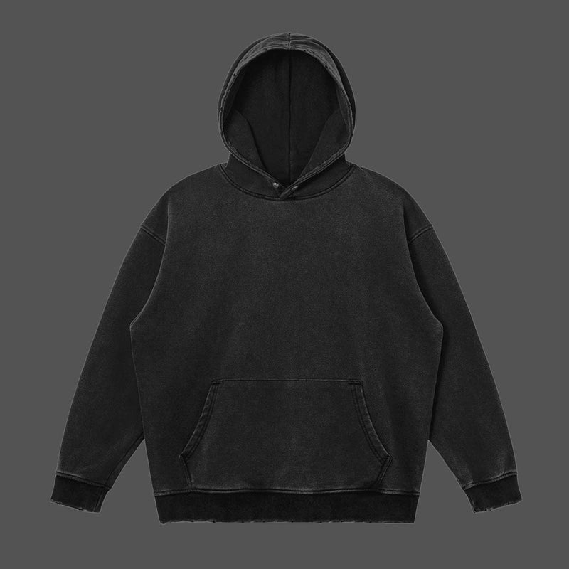 Washed and distressed Essentials hoodie