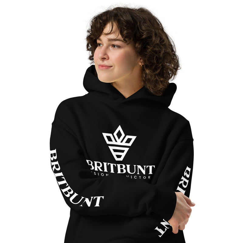 Sleeve logo oversized hoodie