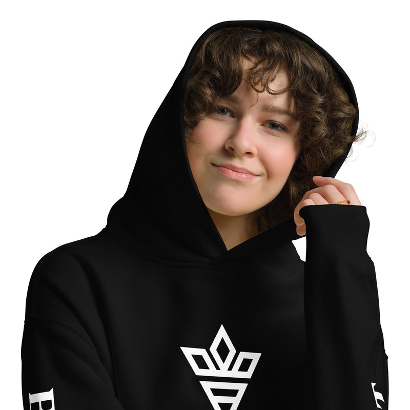 Sleeve logo oversized hoodie