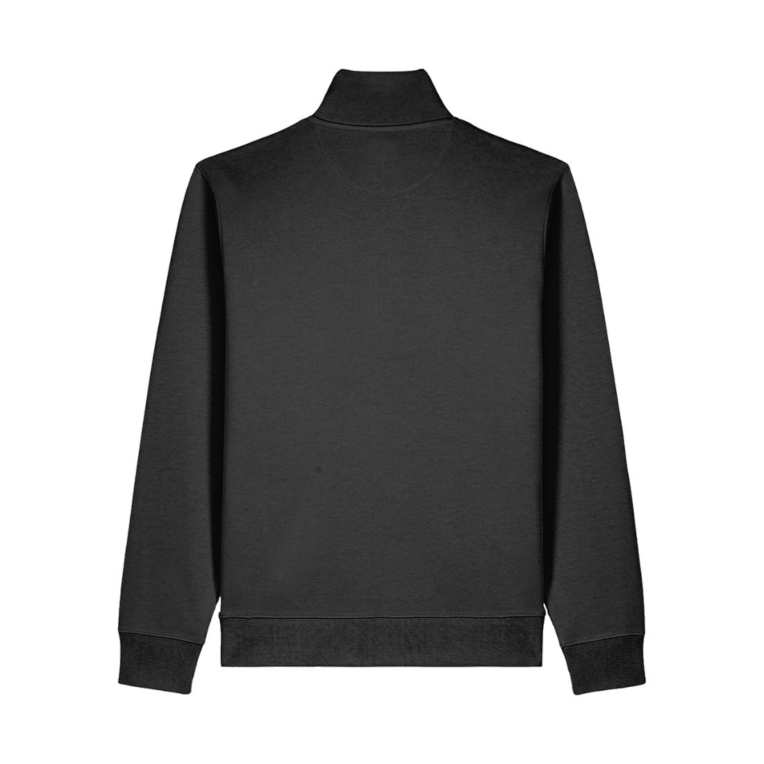 The Signature Zip Jacket in black, back view